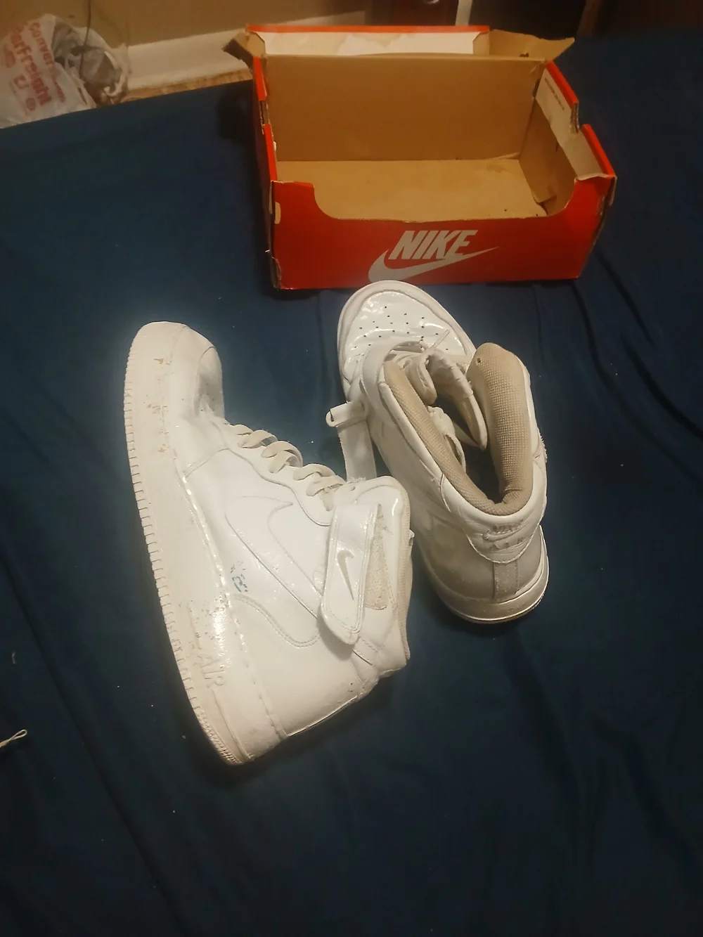 Nike Kids' White High-Top Sneakers